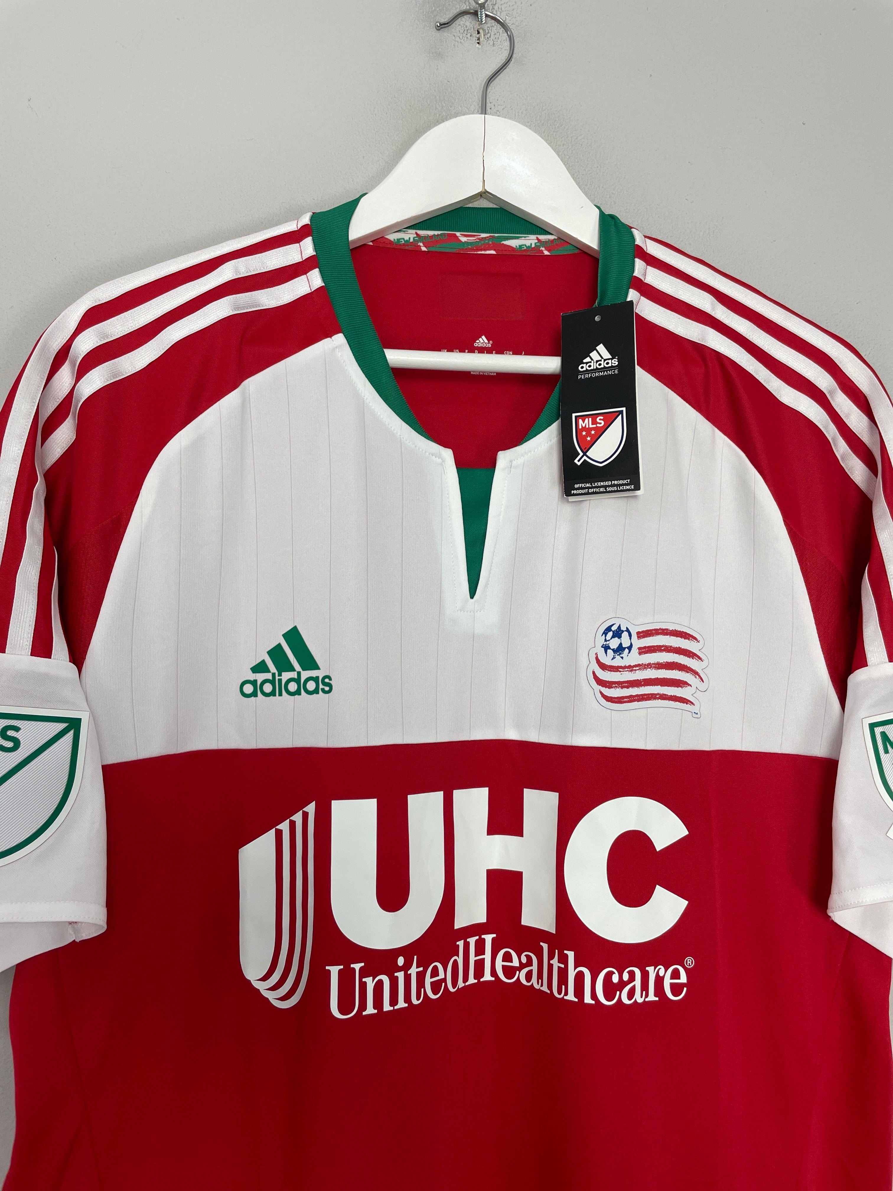 Shop 2015/16 NEW ENGLAND REVOLUTION *BNWT* AWAY SHIRT (XL) ADIDAS, classic football shirts, vintage football shirts & retro soccer jerseys at Cult Kits