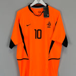 Shop 2002/04 NETHERLANDS V.NISTELROOY #9 *BNWT* HOME SHIRT (L) NIKE, classic football shirts, vintage football shirts & retro soccer jerseys at Cult Kits