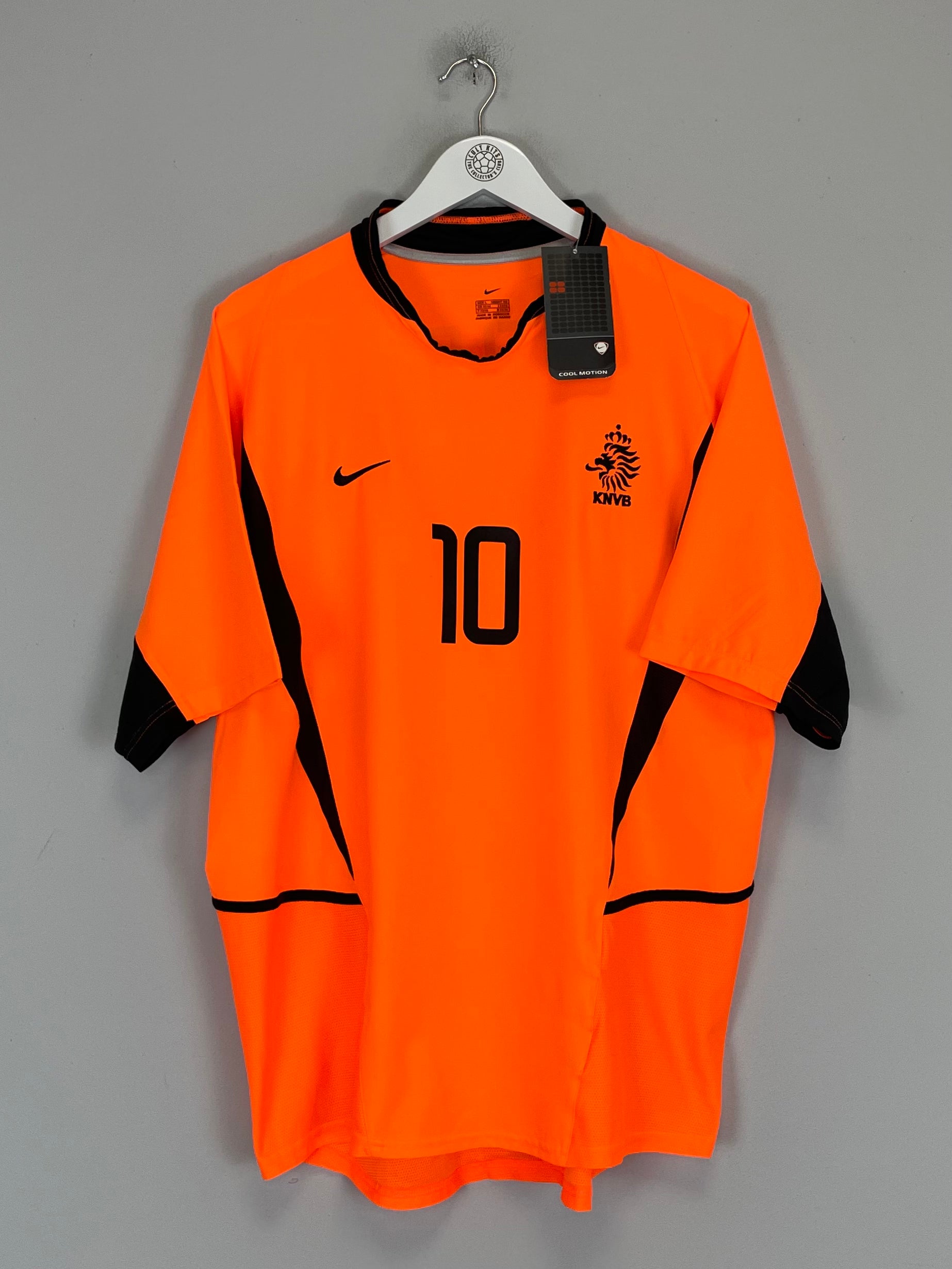 Shop 2002/04 NETHERLANDS V.NISTELROOY #9 *BNWT* HOME SHIRT (L) NIKE, classic football shirts, vintage football shirts & retro soccer jerseys at Cult Kits