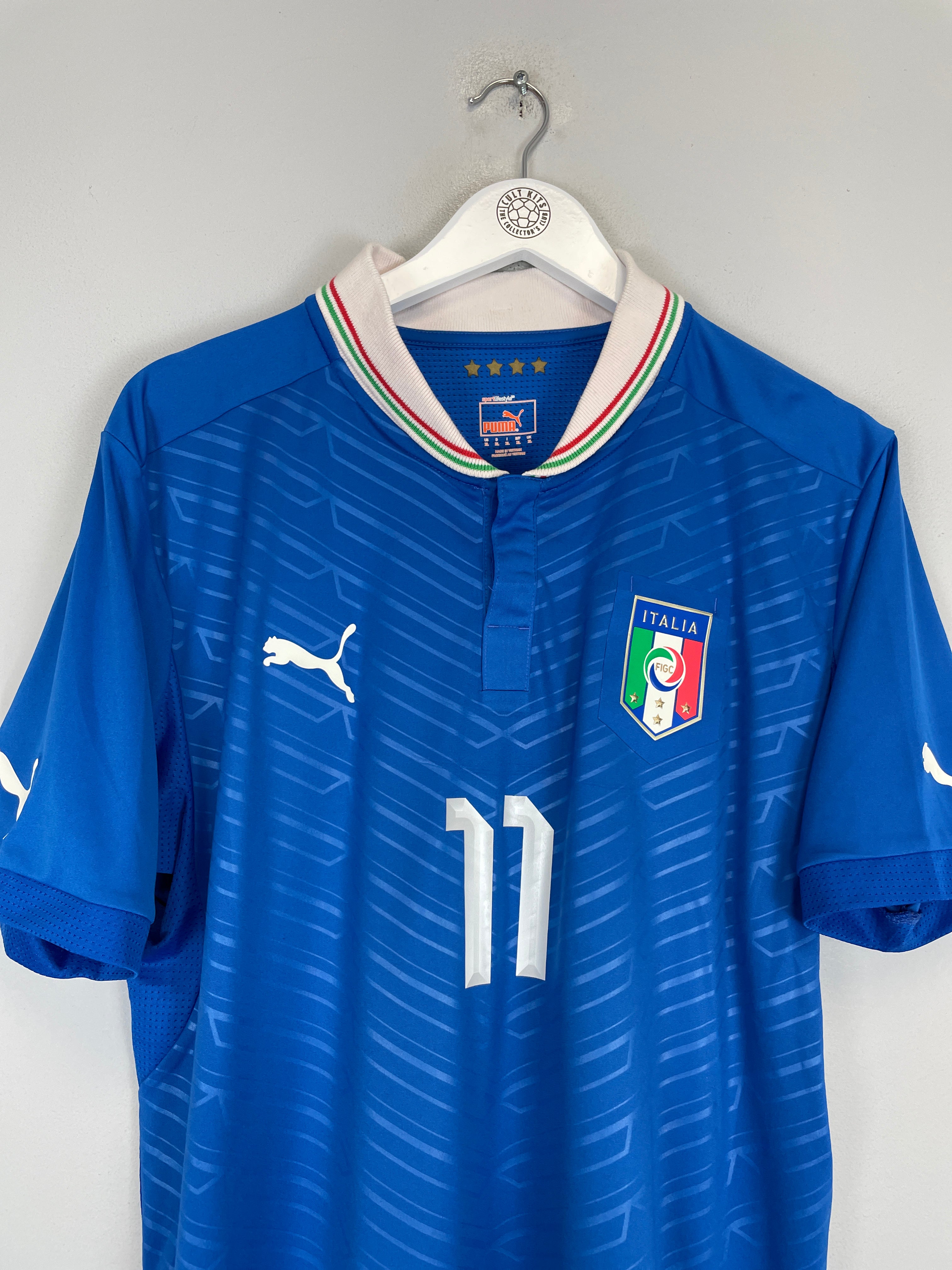 Shop 2012/13 ITALY DI NATALE #11 HOME SHIRT (XL) PUMA, classic football shirts, vintage football shirts & retro soccer jerseys at Cult Kits