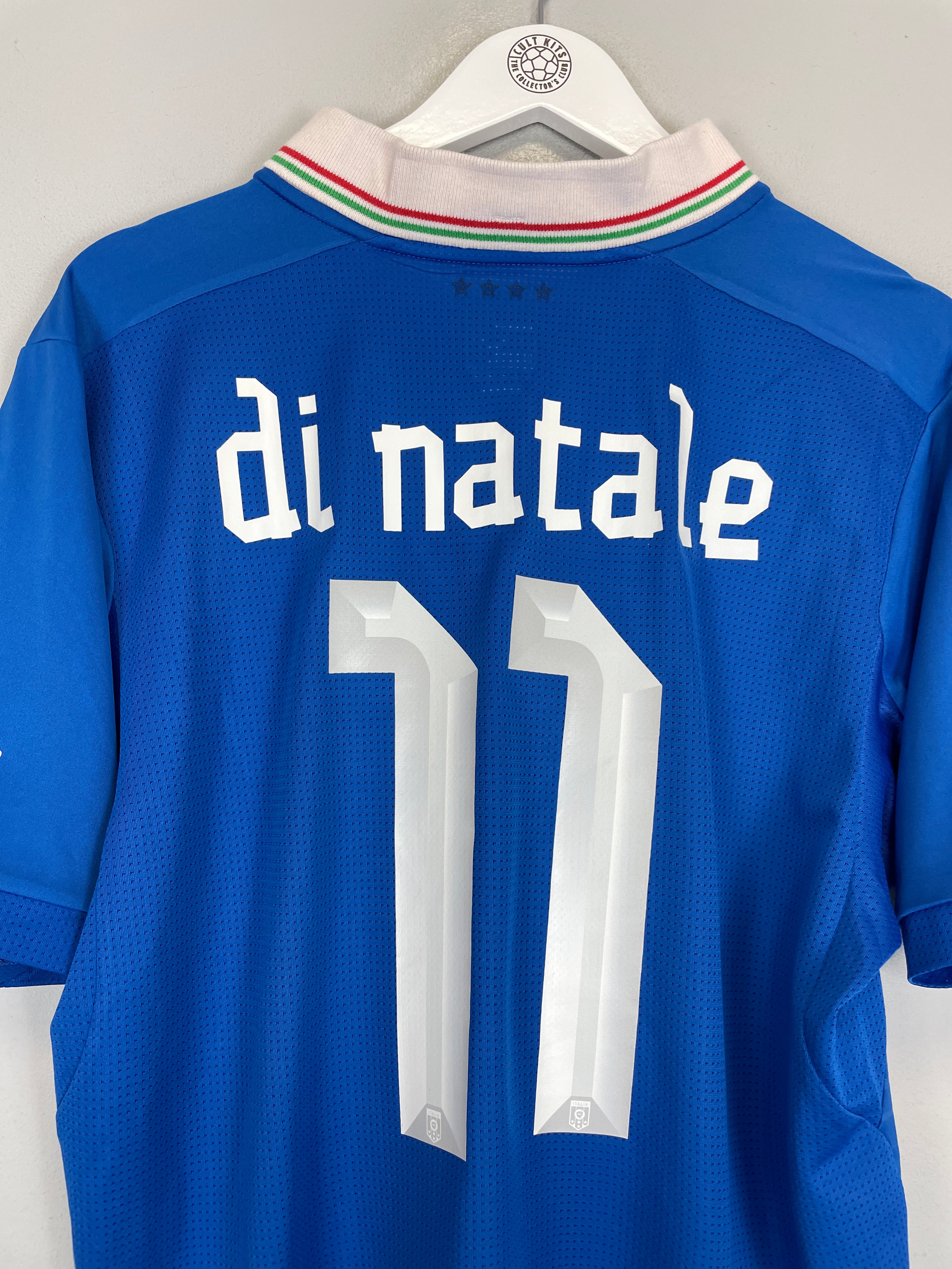 Shop 2012/13 ITALY DI NATALE #11 HOME SHIRT (XL) PUMA, classic football shirts, vintage football shirts & retro soccer jerseys at Cult Kits
