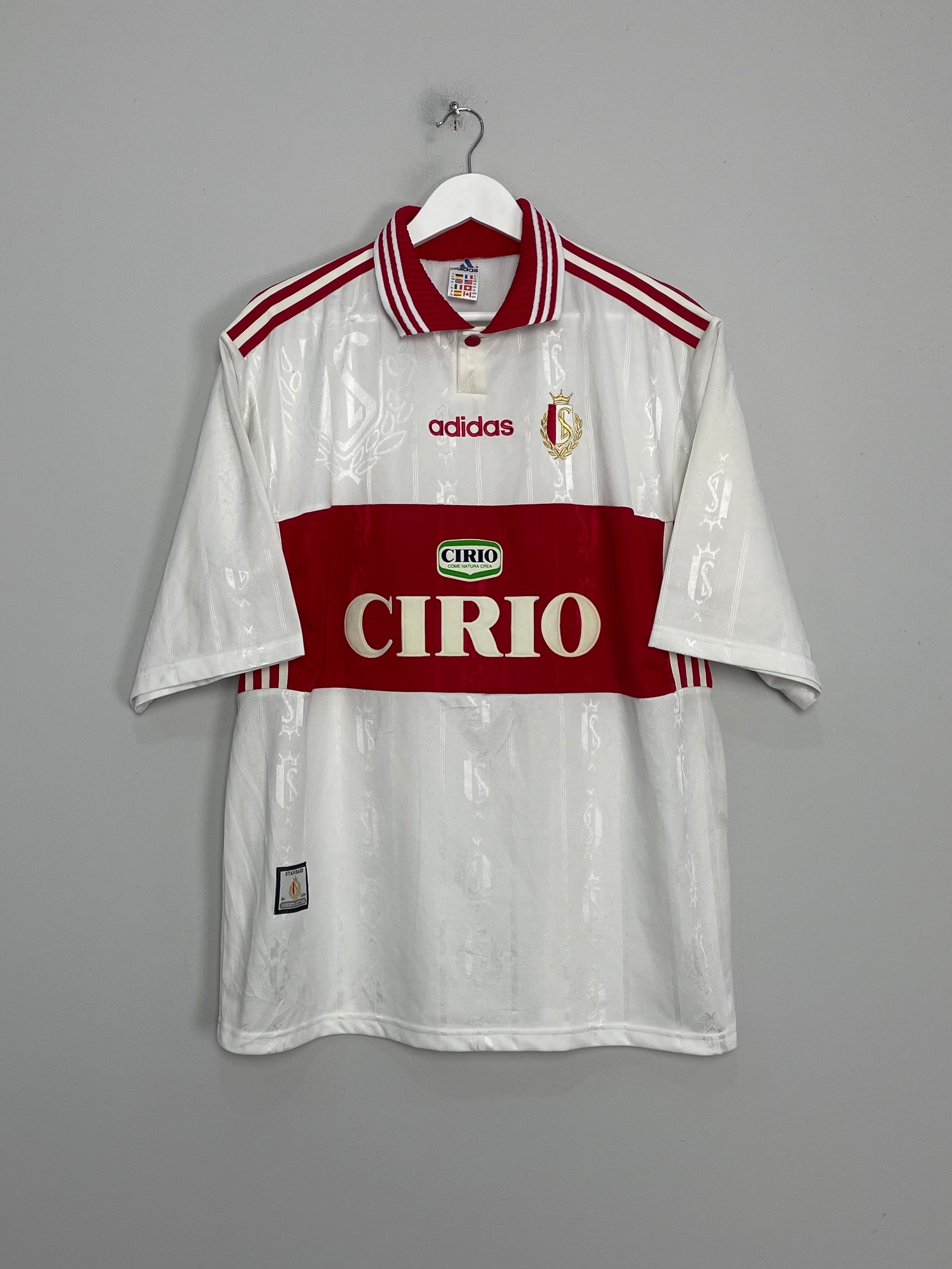 Shop 1997/98 STANDARD LIEGE AWAY SHIRT (XL) ADIDAS, classic football shirts, vintage football shirts & retro soccer jerseys at Cult Kits