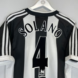 Shop 2001/03 NEWCASTLE SOLANO #4 HOME SHIRT (M) ADIDAS, classic football shirts, vintage football shirts & retro soccer jerseys at Cult Kits