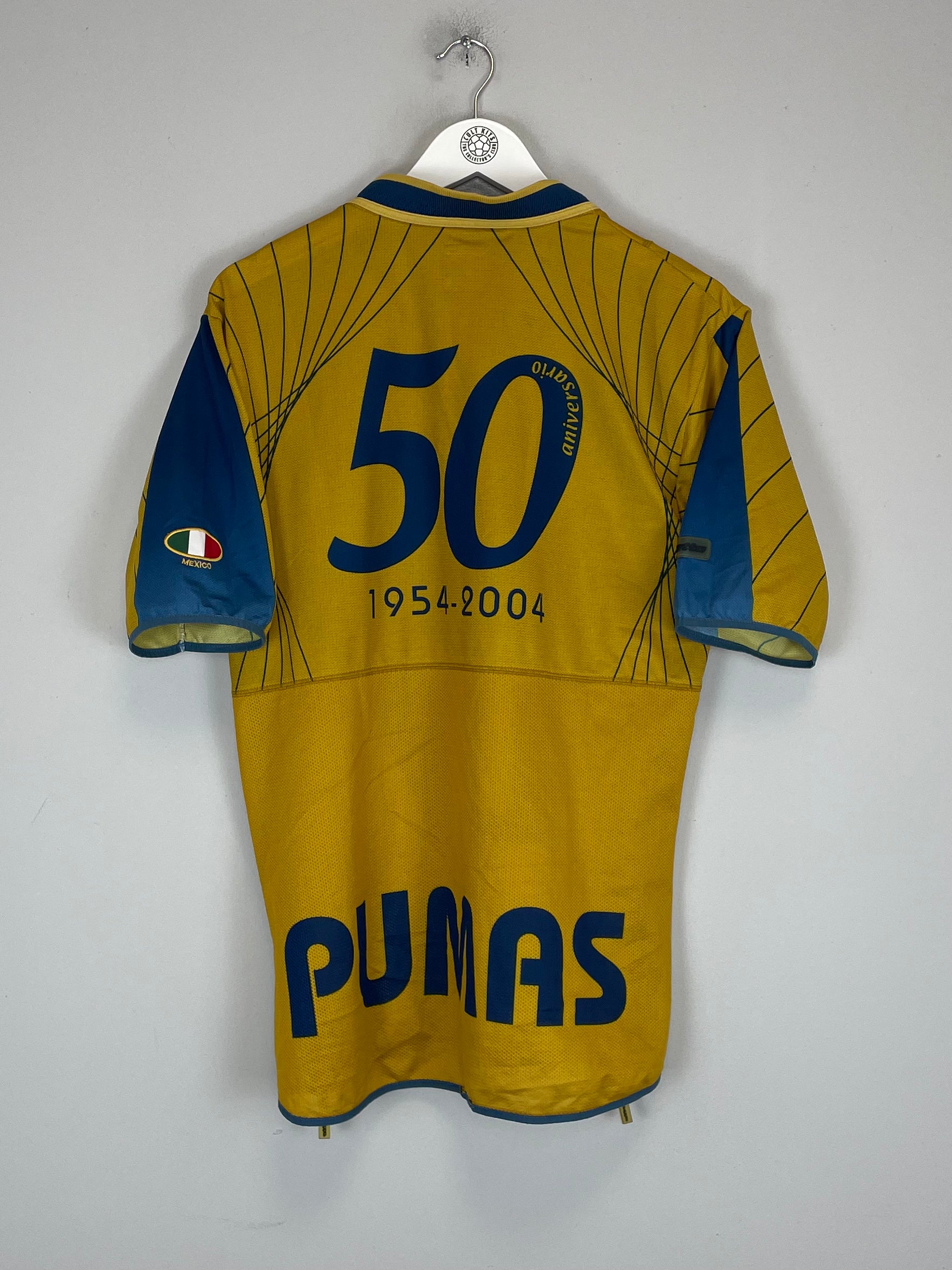 Shop 2003/04 UNAM PUMAS *50 YEARS* SPECIAL SHIRT (M) LOTTO, classic football shirts, vintage football shirts & retro soccer jerseys at Cult Kits