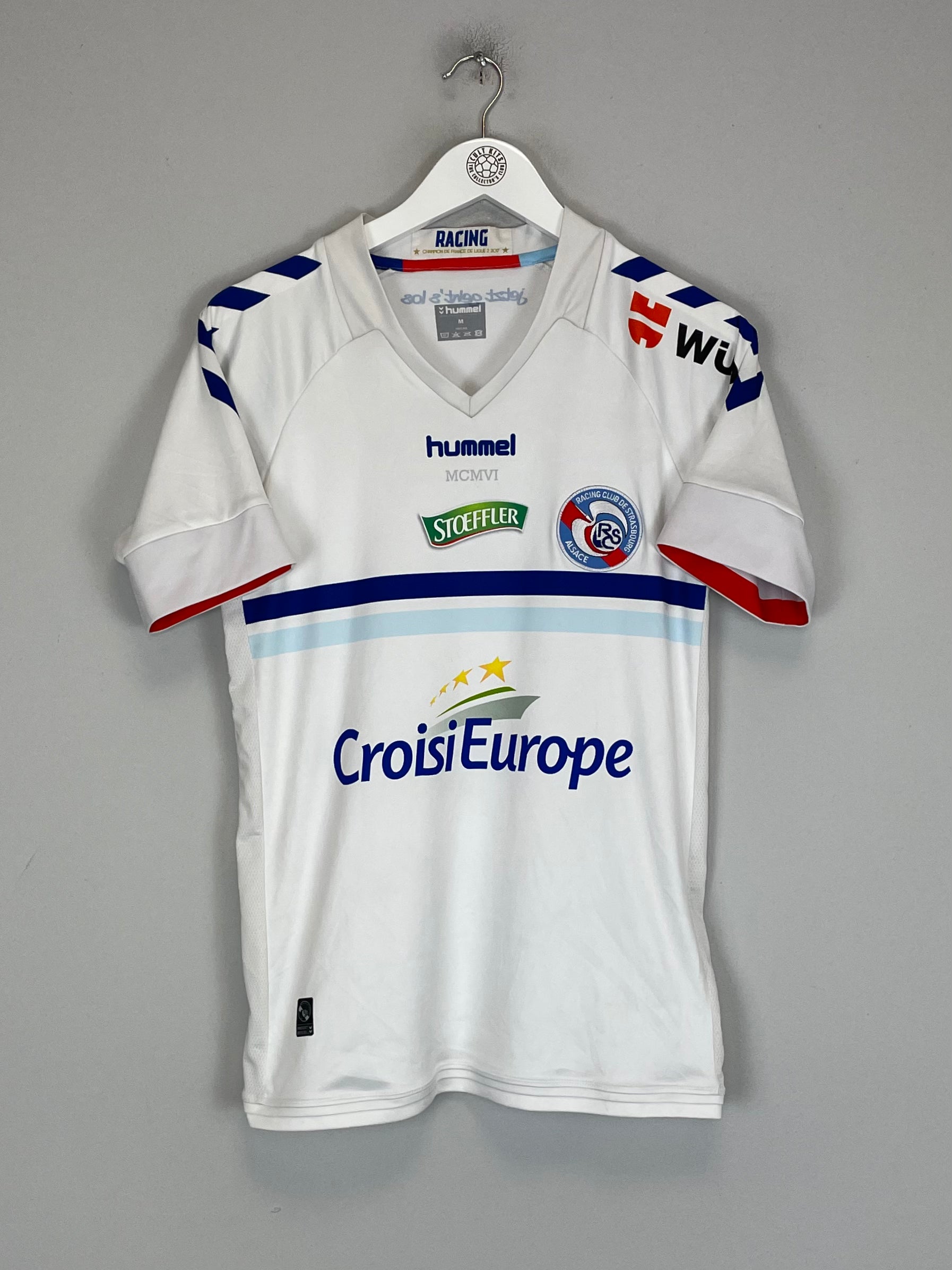 Shop 2017/18 STRASBOURG AWAY SHIRT (M) HUMMEL, classic football shirts, vintage football shirts & retro soccer jerseys at Cult Kits