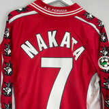 Shop 1999/00 PERUGIA NAKATA #7 L/S HOME SHIRT (XL) GALEX, classic football shirts, vintage football shirts & retro soccer jerseys at Cult Kits