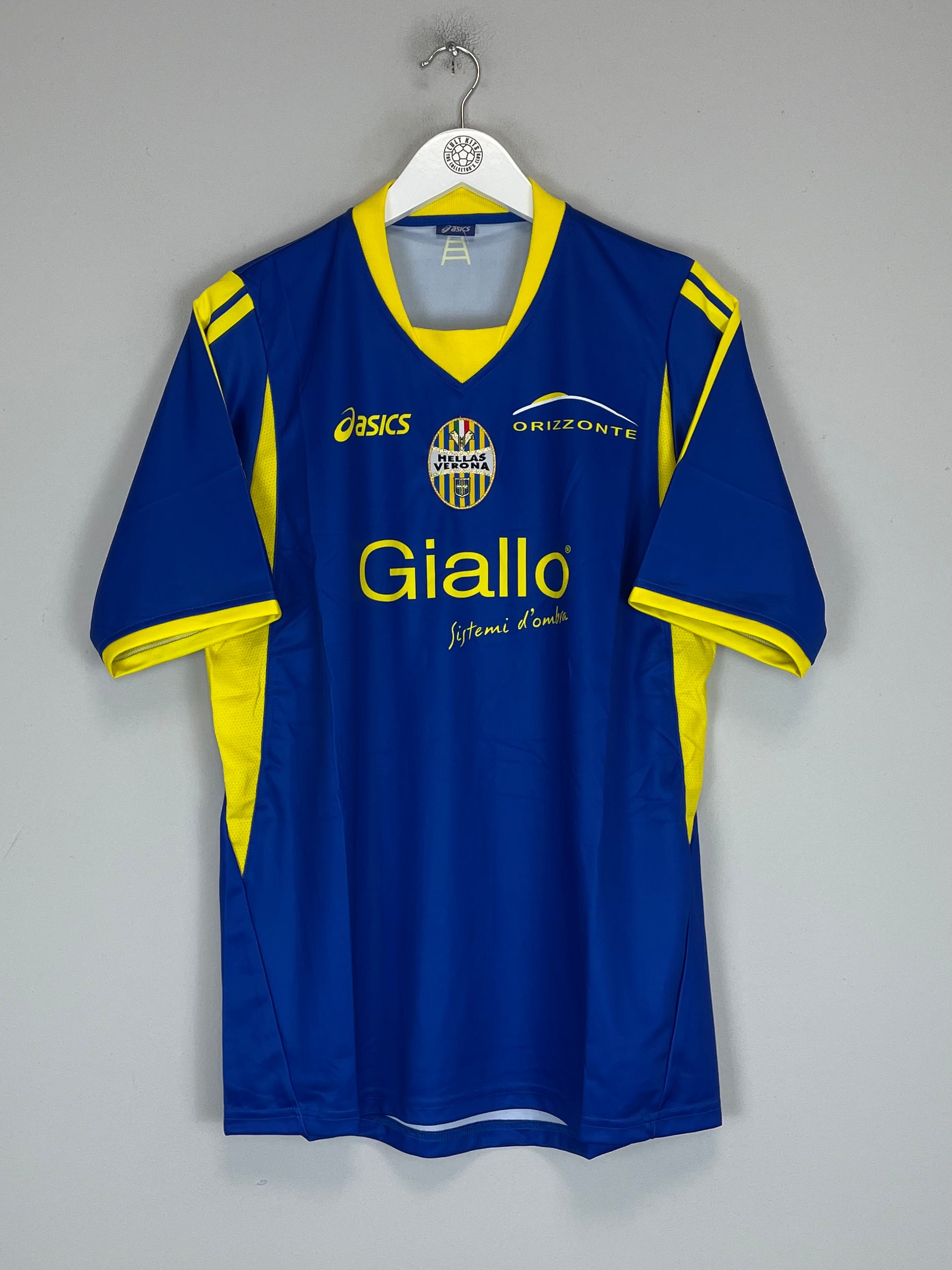 Shop 2009/10 HELLAS VERONA *MINT* HOME SHIRT (L) ASICS, classic football shirts, vintage football shirts & retro soccer jerseys at Cult Kits