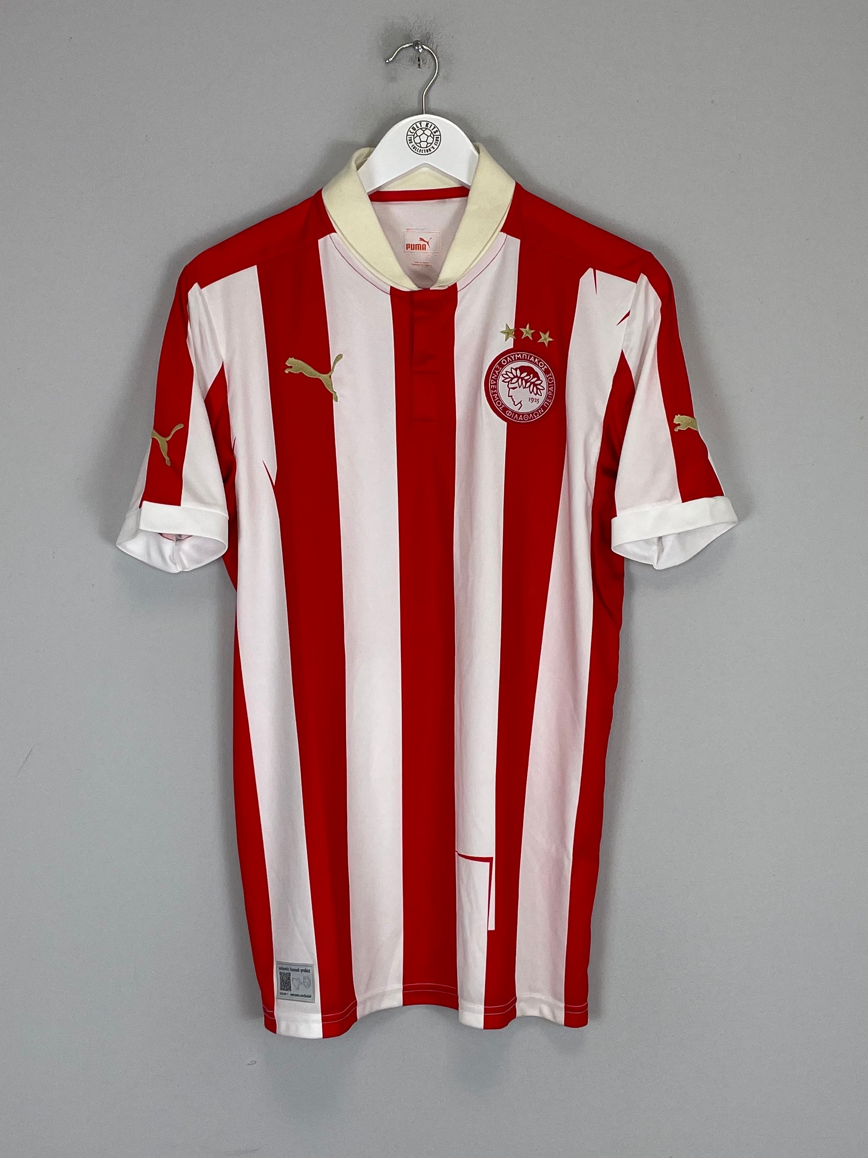 Shop 2012/13 OLYMPIAKOS HOME SHIRT (L) PUMA, classic football shirts, vintage football shirts & retro soccer jerseys at Cult Kits