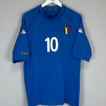 Shop 2000/01 ITALY TOTTI #10 HOME SHIRT (XL) KAPPA, classic football shirts, vintage football shirts & retro soccer jerseys at Cult Kits