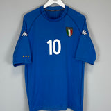 Shop 2000/01 ITALY TOTTI #10 HOME SHIRT (XL) KAPPA, classic football shirts, vintage football shirts & retro soccer jerseys at Cult Kits