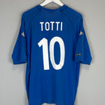 Shop 2000/01 ITALY TOTTI #10 HOME SHIRT (XL) KAPPA, classic football shirts, vintage football shirts & retro soccer jerseys at Cult Kits