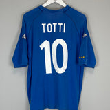 Shop 2000/01 ITALY TOTTI #10 HOME SHIRT (XL) KAPPA, classic football shirts, vintage football shirts & retro soccer jerseys at Cult Kits