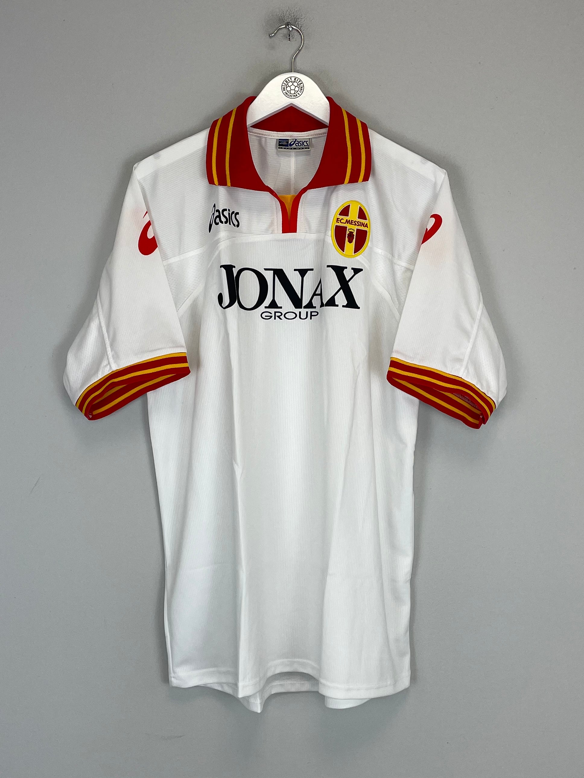 Shop 2002/03 MESSINA *MINT* HOME SHIRT (XL) ASICS, classic football shirts, vintage football shirts & retro soccer jerseys at Cult Kits