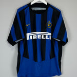 Shop 2003/04 INTER MILAN ADRIANO #10 HOME SHIRT (L) NIKE, classic football shirts, vintage football shirts & retro soccer jerseys at Cult Kits