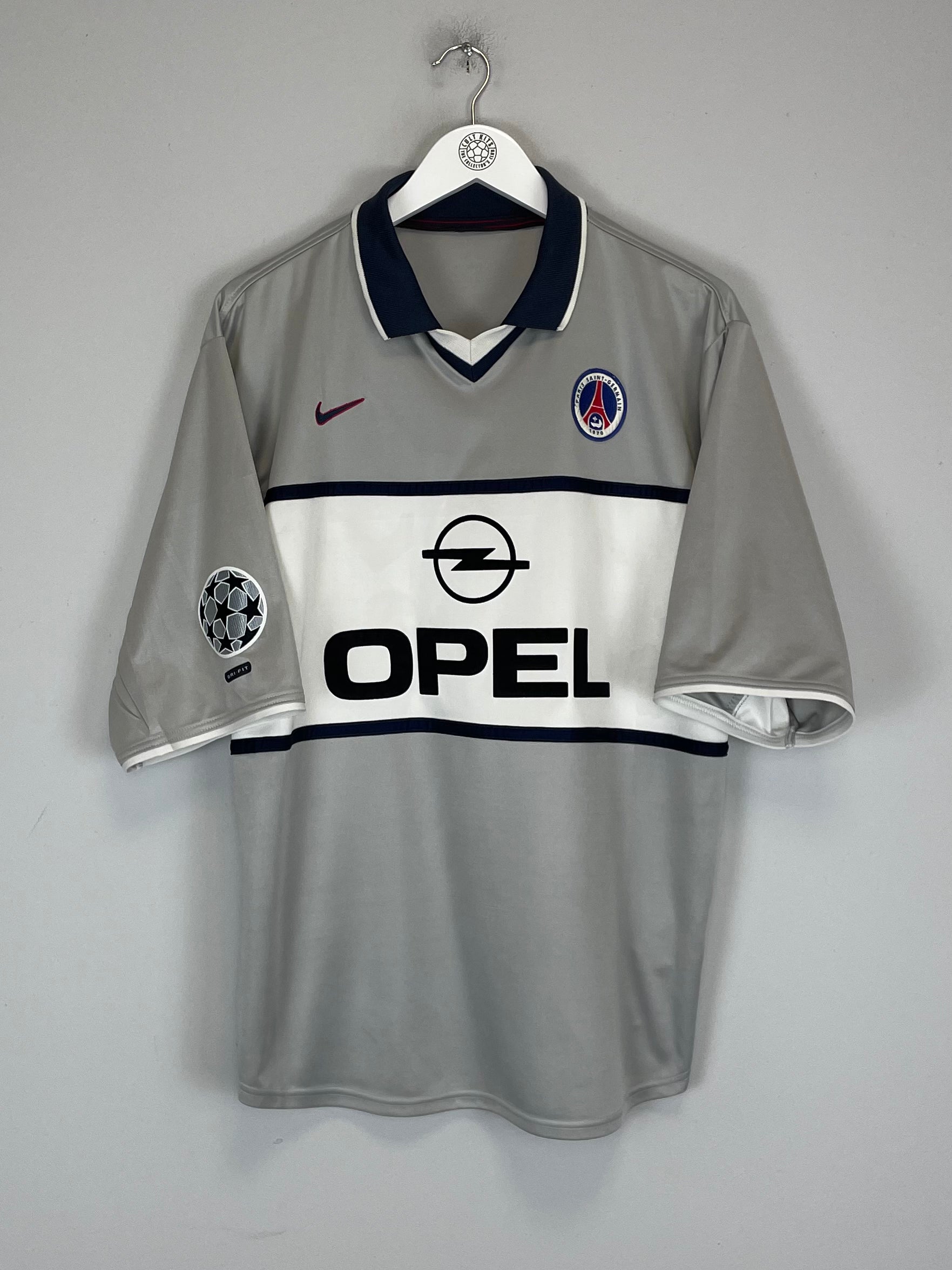 Shop 2000/01 PSG OKOCHA #10 C/L AWAY SHIRT (L) NIKE, classic football shirts, vintage football shirts & retro soccer jerseys at Cult Kits