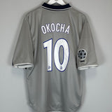 Shop 2000/01 PSG OKOCHA #10 C/L AWAY SHIRT (L) NIKE, classic football shirts, vintage football shirts & retro soccer jerseys at Cult Kits