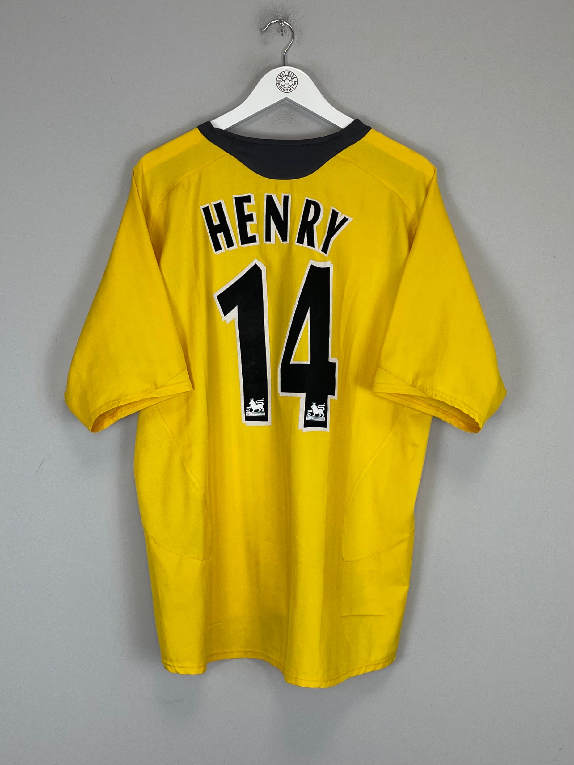 Shop 2005/06 ARSENAL HENRY #14 AWAY SHIRT (XL) NIKE, classic football shirts, vintage football shirts & retro soccer jerseys at Cult Kits