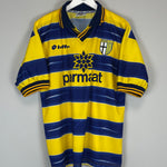 Shop 1998/99 PARMA HOME SHIRT (L) LOTTO, classic football shirts, vintage football shirts & retro soccer jerseys at Cult Kits