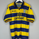Shop 1998/99 PARMA HOME SHIRT (L) LOTTO, classic football shirts, vintage football shirts & retro soccer jerseys at Cult Kits