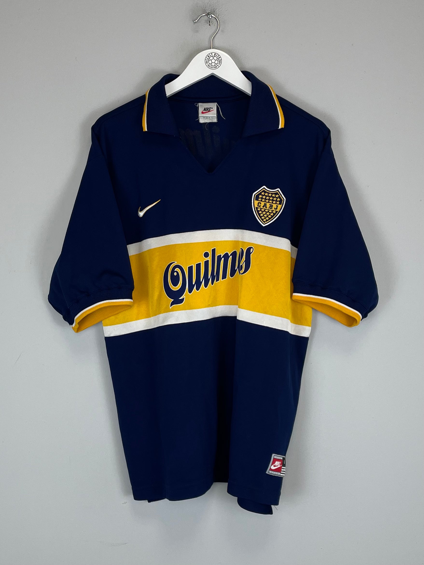 Shop 1997/98 BOCA JUNIORS HOME SHIRT (L) NIKE, classic football shirts, vintage football shirts & retro soccer jerseys at Cult Kits