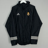 Shop 2002/03 REAL MADRID RAIN JACKET (M) ADIDAS, classic football shirts, vintage football shirts & retro soccer jerseys at Cult Kits