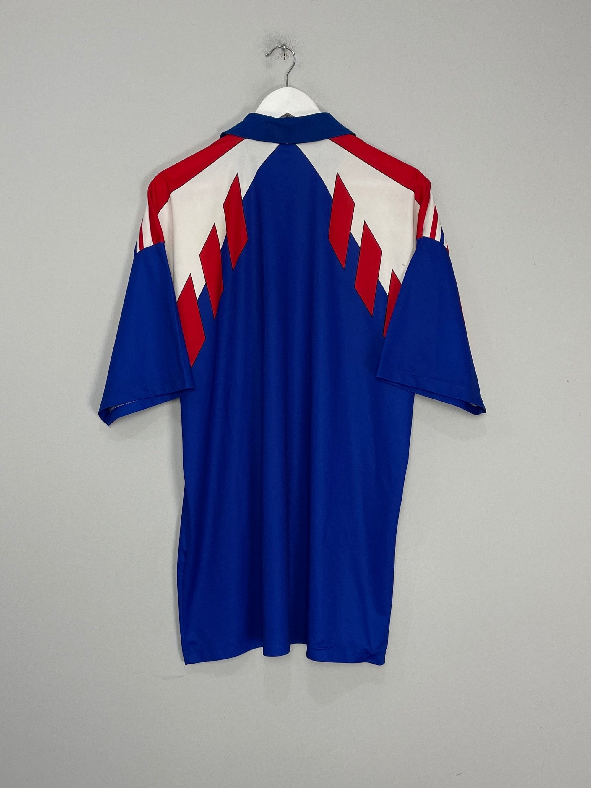 Shop 1990/92 FRANCE HOME SHIRT (XL) ADIDAS, classic football shirts, vintage football shirts & retro soccer jerseys at Cult Kits