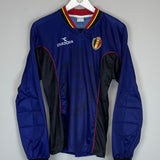 Shop 1998/99 BELGIUM GK SHIRT (S) DIADORA, classic football shirts, vintage football shirts & retro soccer jerseys at Cult Kits