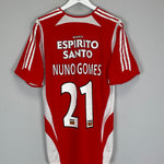 Shop 2007/08 BENFICA NUNO GOMES #21 HOME SHIRT (M) ADIDAS, classic football shirts, vintage football shirts & retro soccer jerseys at Cult Kits