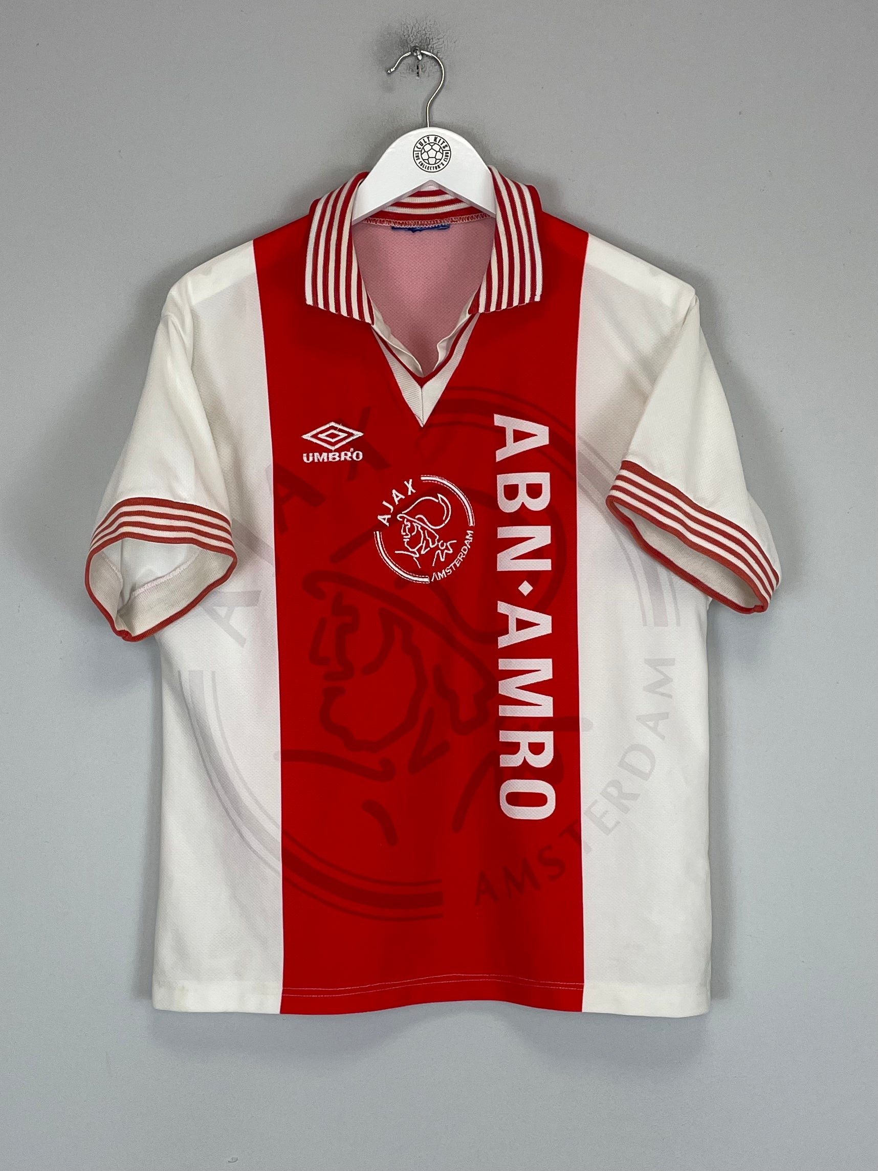 Shop 1995/96 AJAX HOME SHIRT (S) UMBRO, classic football shirts, vintage football shirts & retro soccer jerseys at Cult Kits