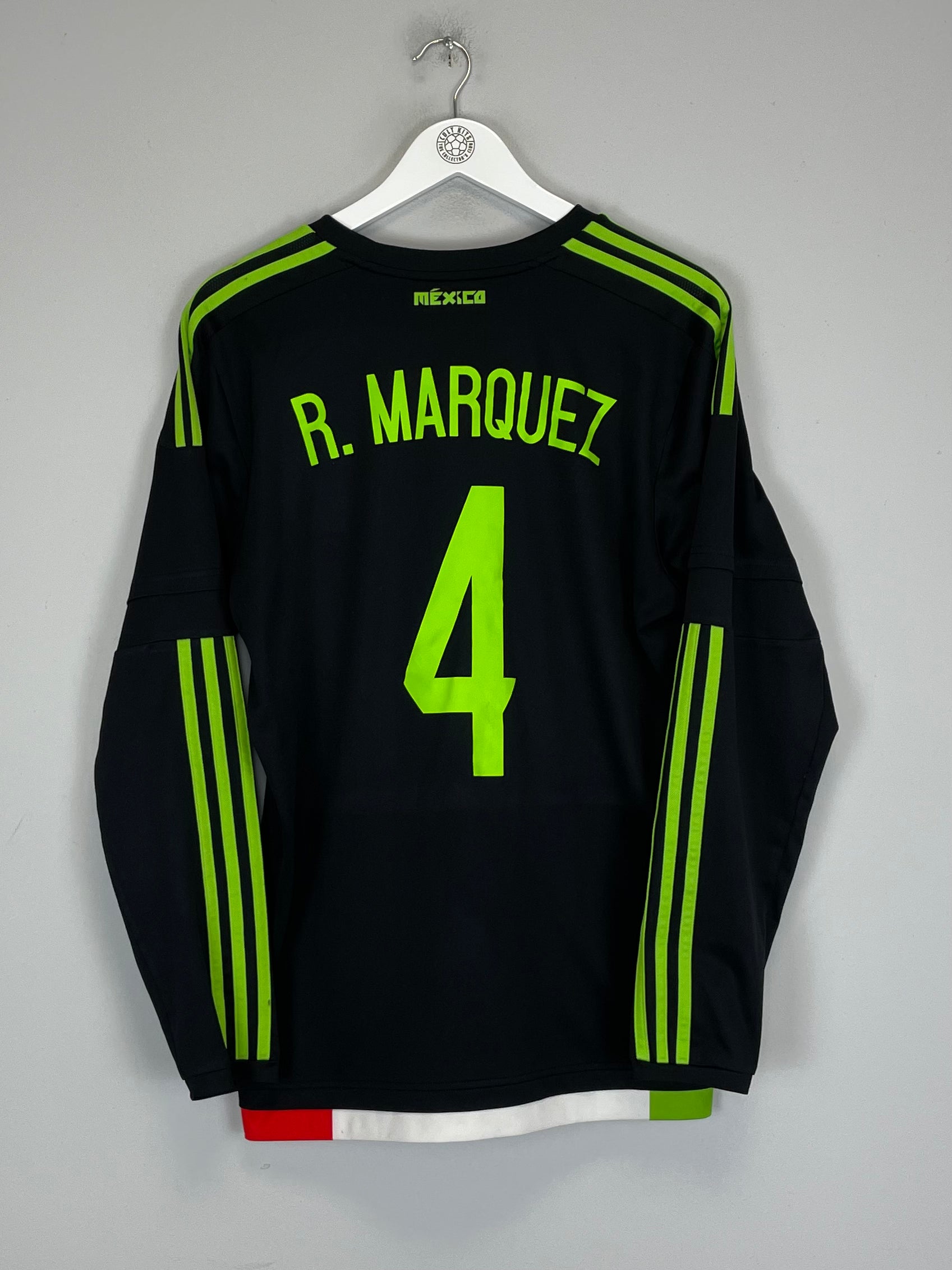 Shop 2015/16 MEXICO R.MARQUEZ #4 L/S AWAY SHIRT (L) ADIDAS, classic football shirts, vintage football shirts & retro soccer jerseys at Cult Kits