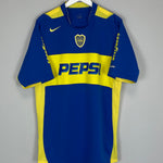 Shop 2004/05 BOCA JUNIORS HOME SHIRT (XL) NIKE, classic football shirts, vintage football shirts & retro soccer jerseys at Cult Kits