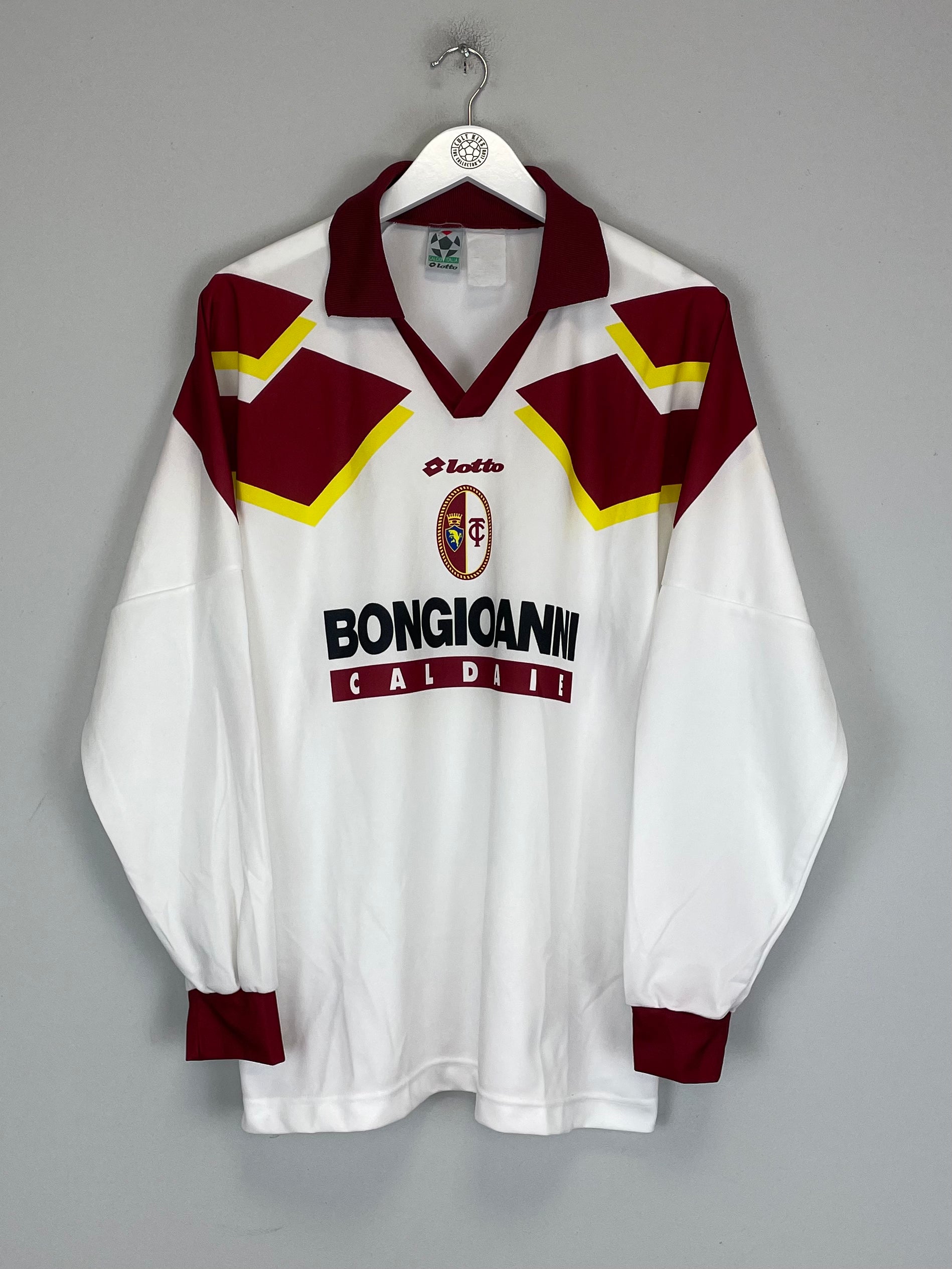 Shop 1994/95 TORINO L/S AWAY SHIRT (L) LOTTO, classic football shirts, vintage football shirts & retro soccer jerseys at Cult Kits
