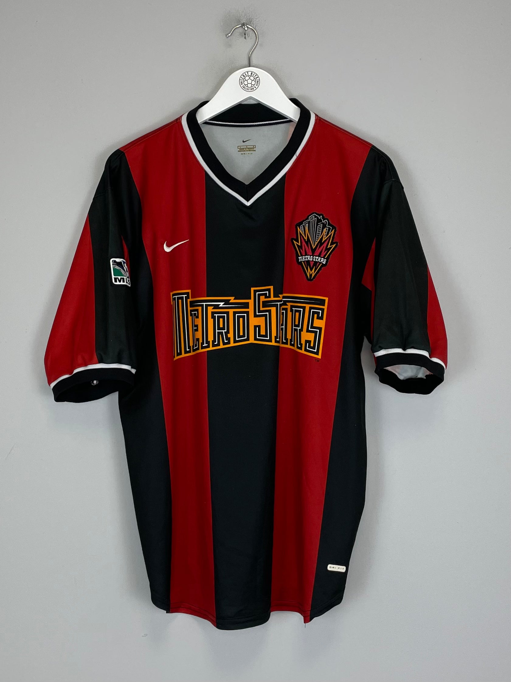 Shop 2000/02 NY/NJ METROSTARS HOME SHIRT (L) NIKE, classic football shirts, vintage football shirts & retro soccer jerseys at Cult Kits