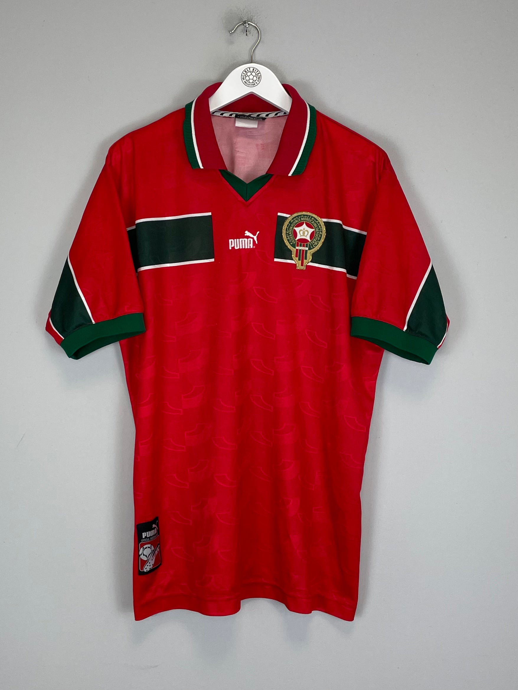 Shop 1998/99 MOROCCO HOME SHIRT (XL) PUMA, classic football shirts, vintage football shirts & retro soccer jerseys at Cult Kits