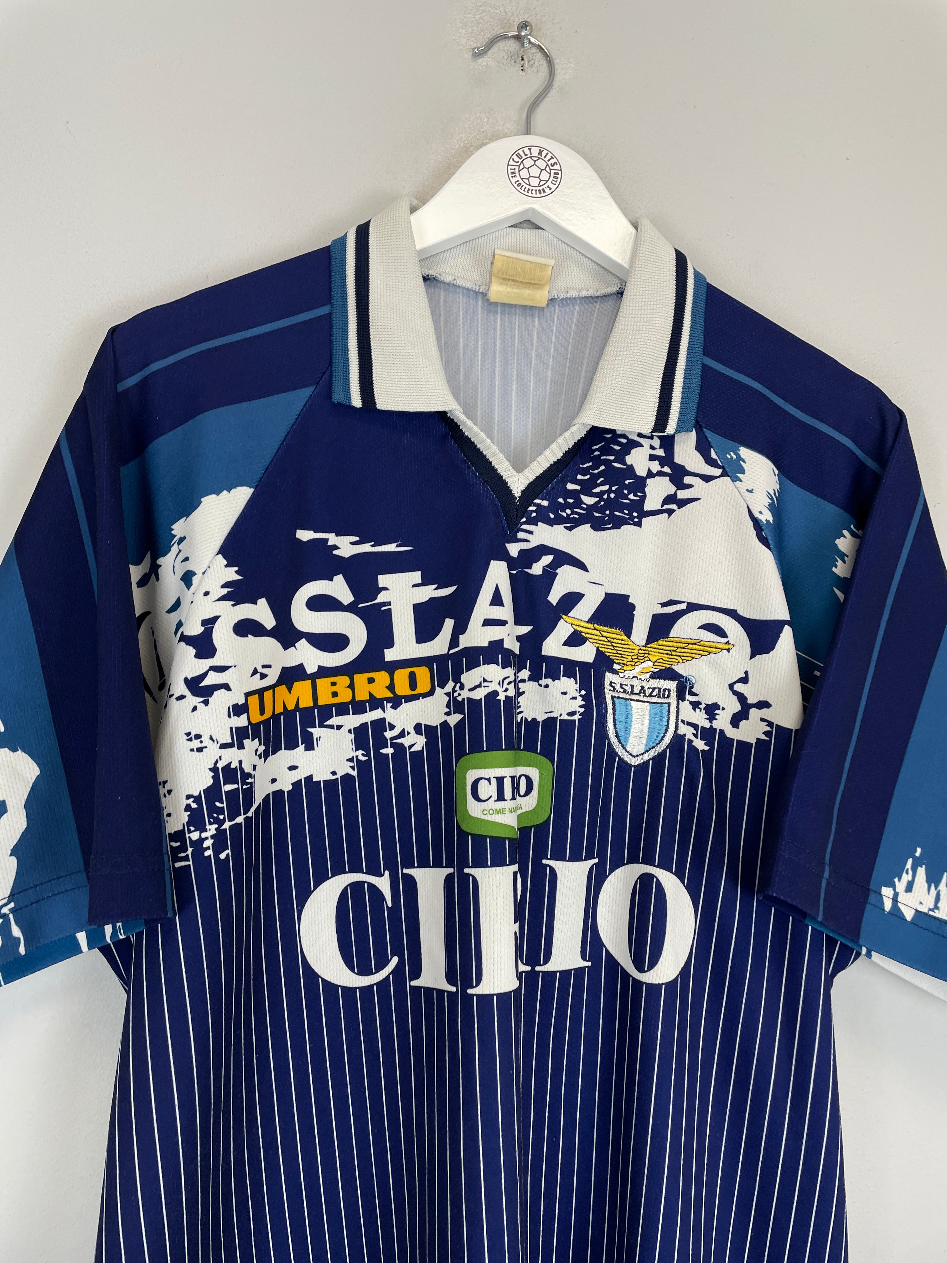 Shop 1996/98 LAZIO AWAY SHIRT (L) UMBRO, classic football shirts, vintage football shirts & retro soccer jerseys at Cult Kits