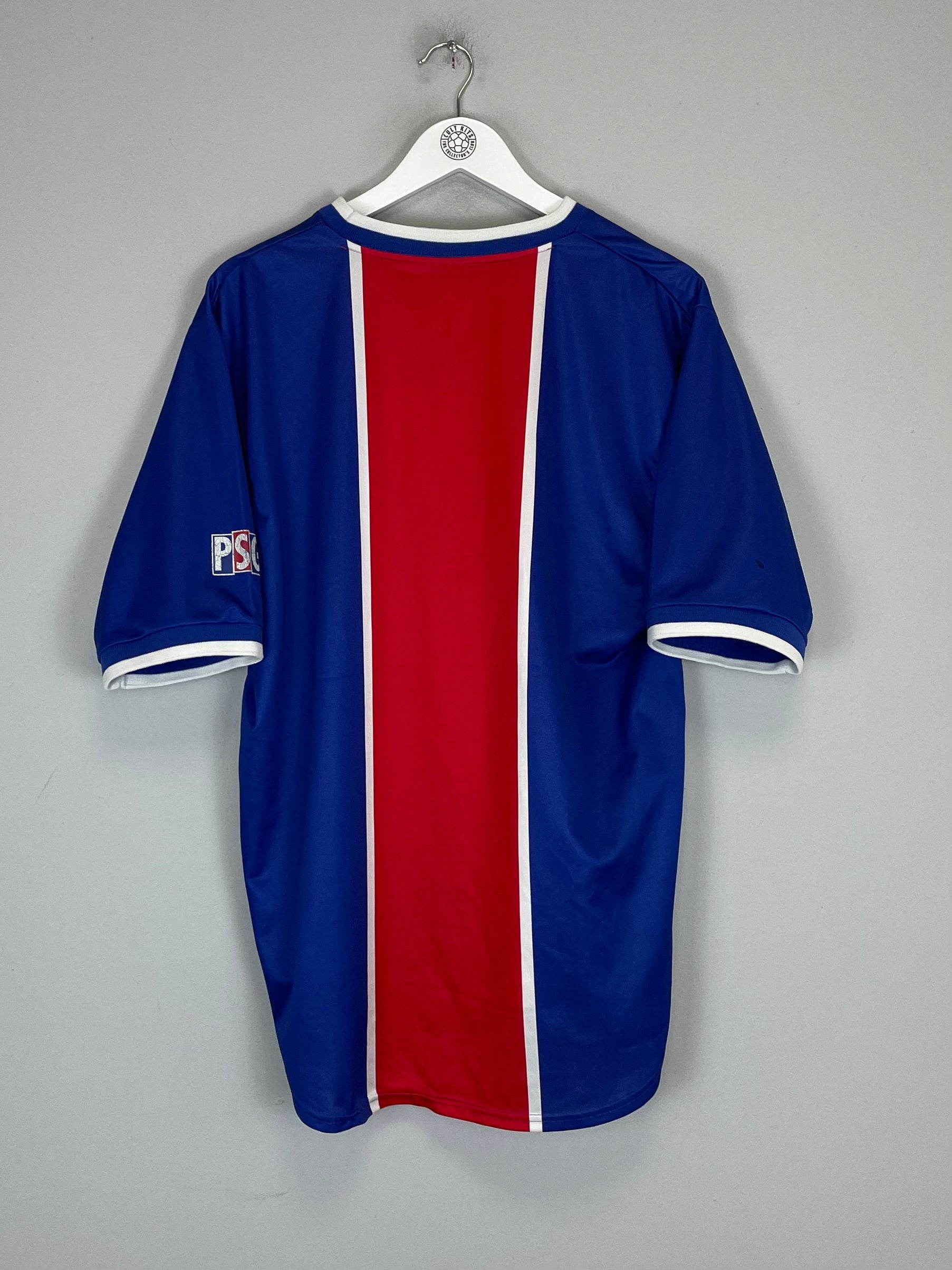 Shop 1999/00 PSG HOME SHIRT (L) NIKE, classic football shirts, vintage football shirts & retro soccer jerseys at Cult Kits
