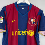 Shop 2007/08 BARCELONA RONALDINHO #10 HOME SHIRT (M) NIKE, classic football shirts, vintage football shirts & retro soccer jerseys at Cult Kits