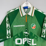Shop 1996/98 IRELAND HOME SHIRT (XL) UMBRO, classic football shirts, vintage football shirts & retro soccer jerseys at Cult Kits