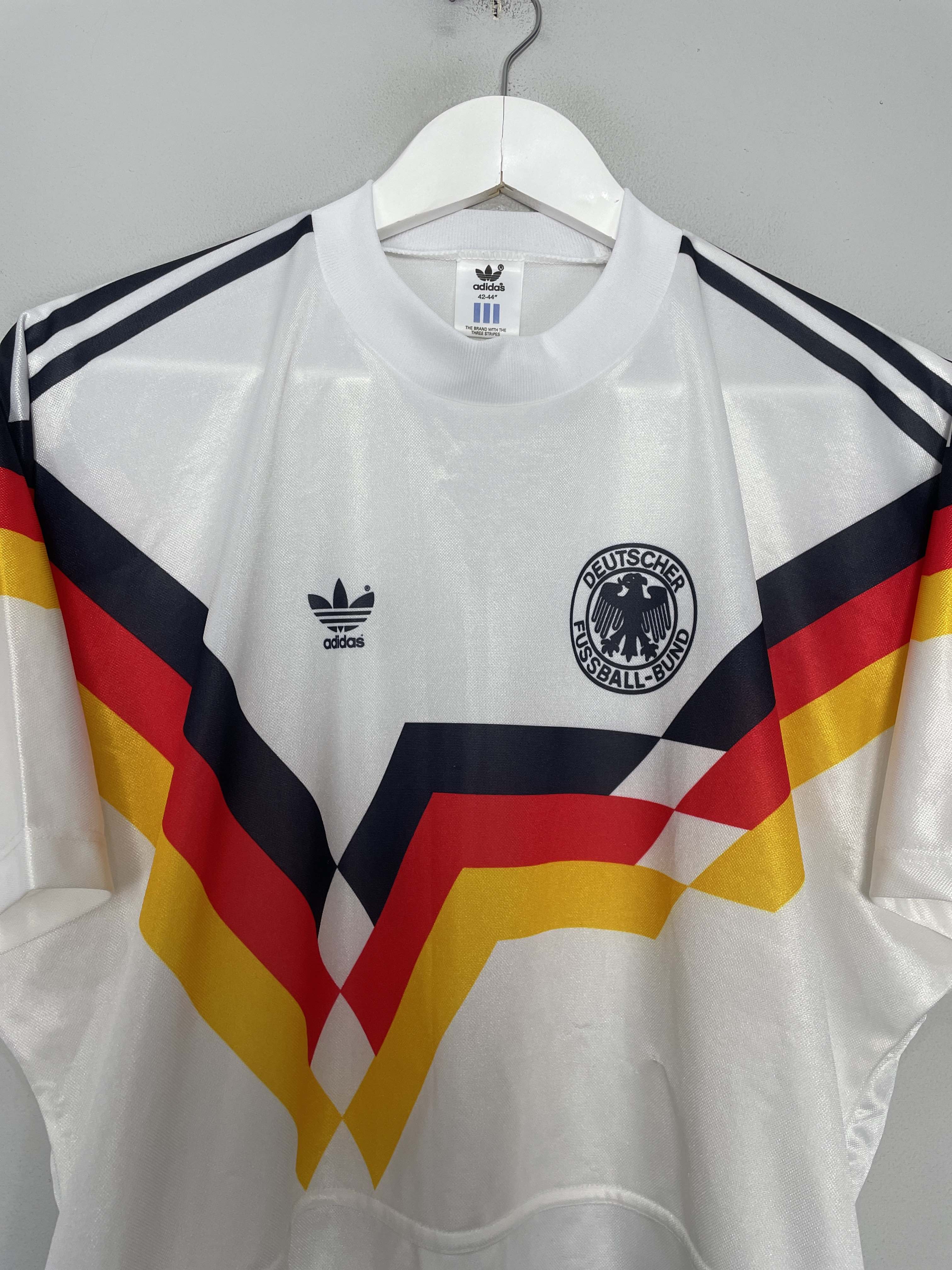 Shop 1990/91 GERMANY HOME SHIRT (L) ADIDAS, classic football shirts, vintage football shirts & retro soccer jerseys at Cult Kits