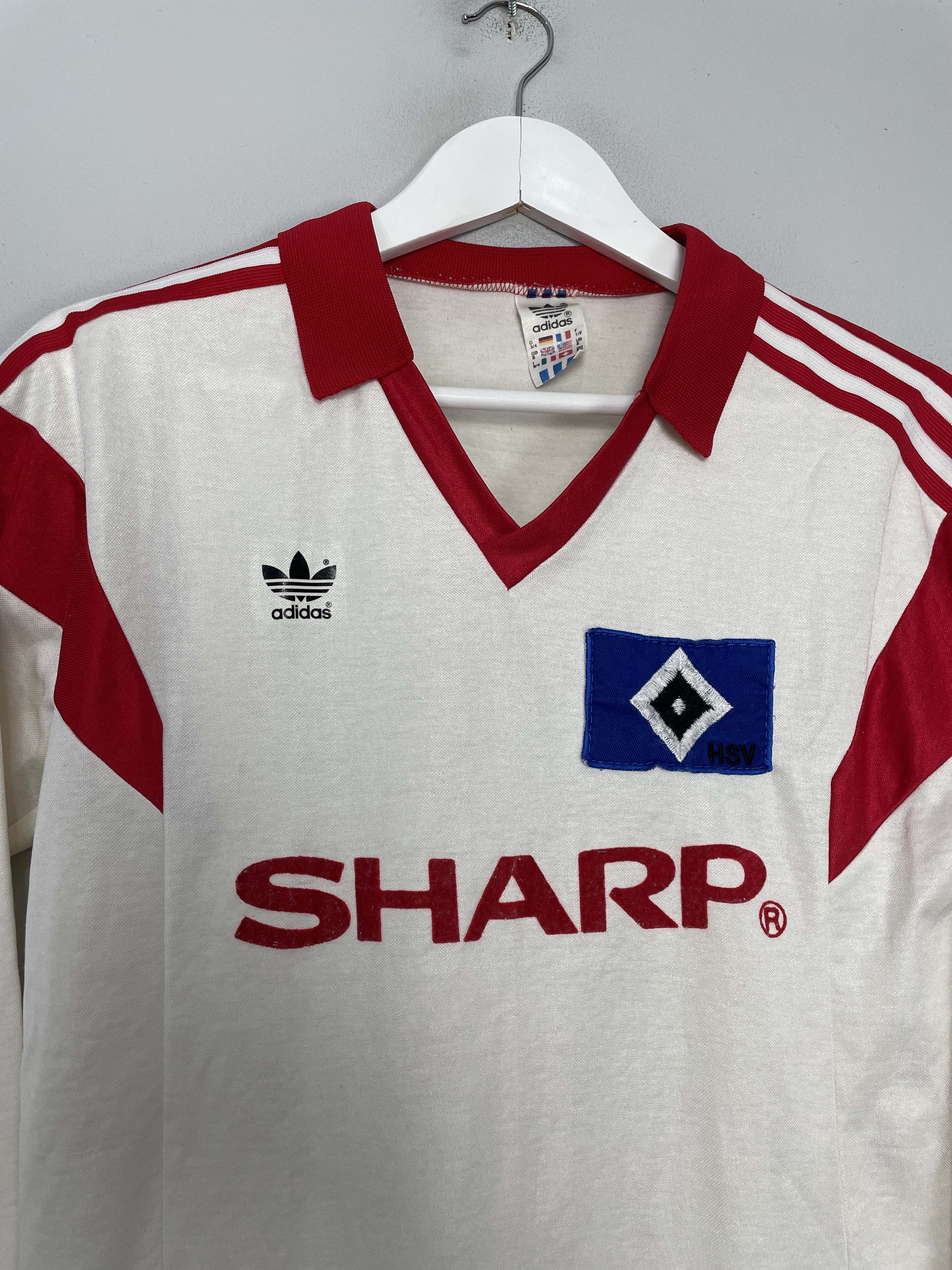 Shop 1987/88 HAMBURG #3 L/S HOME SHIRT (S) ADIDAS, classic football shirts, vintage football shirts & retro soccer jerseys at Cult Kits