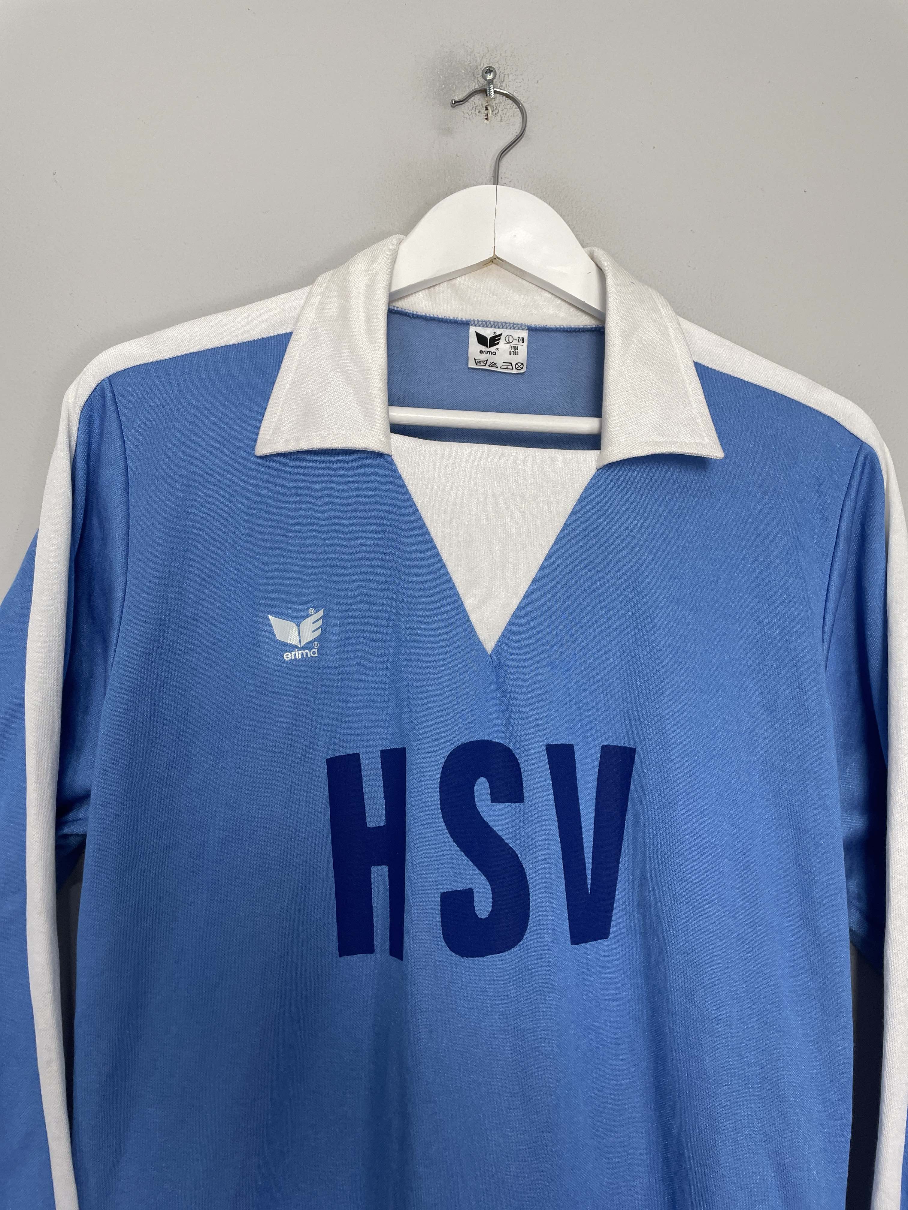 Shop 1976/78 HAMBURG L/S AWAY SHIRT (L) ERIMA, classic football shirts, vintage football shirts & retro soccer jerseys at Cult Kits
