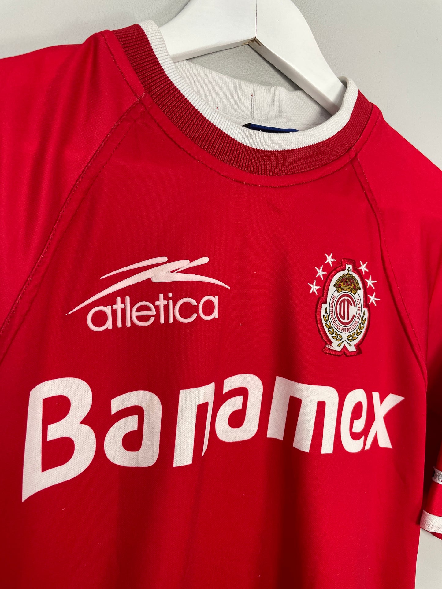 2001/02 TOLUCA HOME SHIRT (XL) ATLETICA