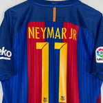 Shop 2016/17 BARCELONA NEYMAR JR #11 HOME SHIRT (L) NIKE, classic football shirts, vintage football shirts & retro soccer jerseys at Cult Kits