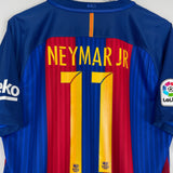 Shop 2016/17 BARCELONA NEYMAR JR #11 HOME SHIRT (L) NIKE, classic football shirts, vintage football shirts & retro soccer jerseys at Cult Kits