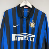 Shop 2011/12 INTER MILAN L/S HOME SHIRT (XXL) NIKE, classic football shirts, vintage football shirts & retro soccer jerseys at Cult Kits
