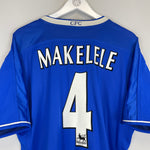 Shop 2003/05 CHELSEA MAKELELE #4 HOME SHIRT (XL) UMBRO, classic football shirts, vintage football shirts & retro soccer jerseys at Cult Kits