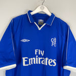 Shop 2001/03 CHELSEA LAMPARD #8 HOME SHIRT (XL) UMBRO, classic football shirts, vintage football shirts & retro soccer jerseys at Cult Kits