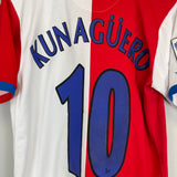 Shop 2006/07 ATLETICO MADRID KUN AGUERO #10 HOME SHIRT (M) NIKE, classic football shirts, vintage football shirts & retro soccer jerseys at Cult Kits