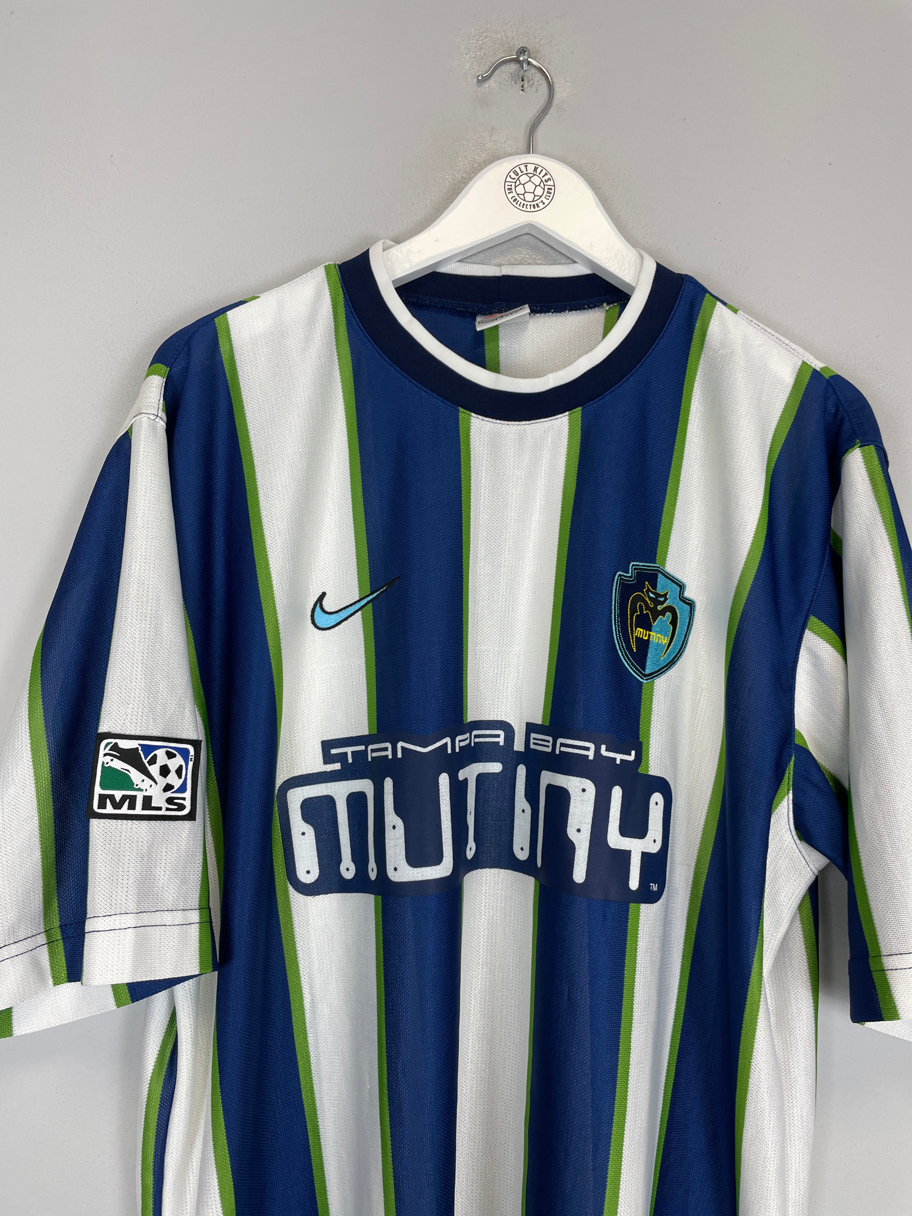 Shop 1998/99 TAMPA BAY MUTINY AWAY SHIRT (L) NIKE, classic football shirts, vintage football shirts & retro soccer jerseys at Cult Kits