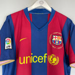 Shop 2007/08 BARCELONA RONALDINHO #10 HOME SHIRT (XL) NIKE, classic football shirts, vintage football shirts & retro soccer jerseys at Cult Kits
